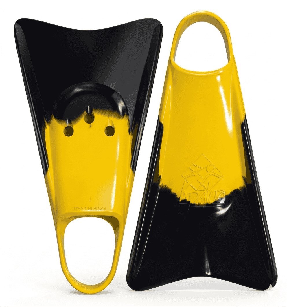 Nadadeira Kpaloa Aloha Amarelo e Preto vista lateral